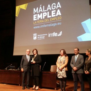 Entrega de premios de la feria del IMFE 'Málaga Emplea'