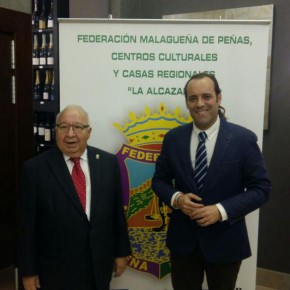 Cassá asiste al aniversario de la Federación Malagueña de Peñas