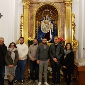 Cs Málaga visita la Hermandad de Nuestra Señora del Rosario, Patrona de El Palo.