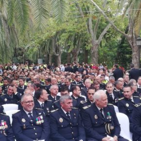Cassá asiste a los actos con motivo del día del patrón de la Policía Local de Málaga